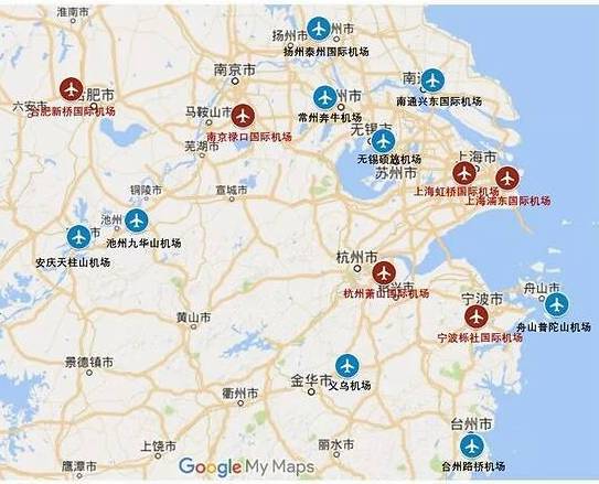 苏州机场又出现在民间的地图上在昆山市比去虹桥机场更不方便