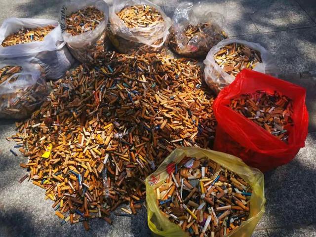 昆山环卫处开展"烟头不落地,鹿城更文明" 捡拾烟头趣味竞赛