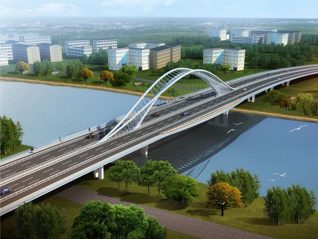 昆山青阳港大桥改造图片