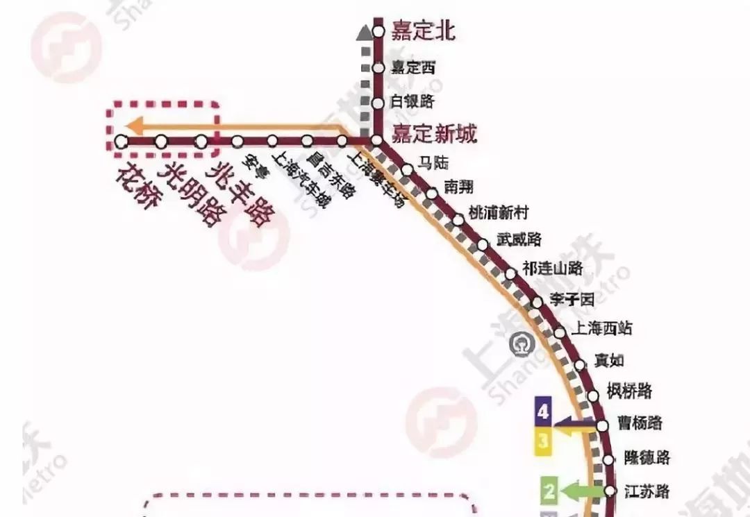 11號線花橋站對接s1線到蘇州未來17號線對接向西延伸至蘇浙