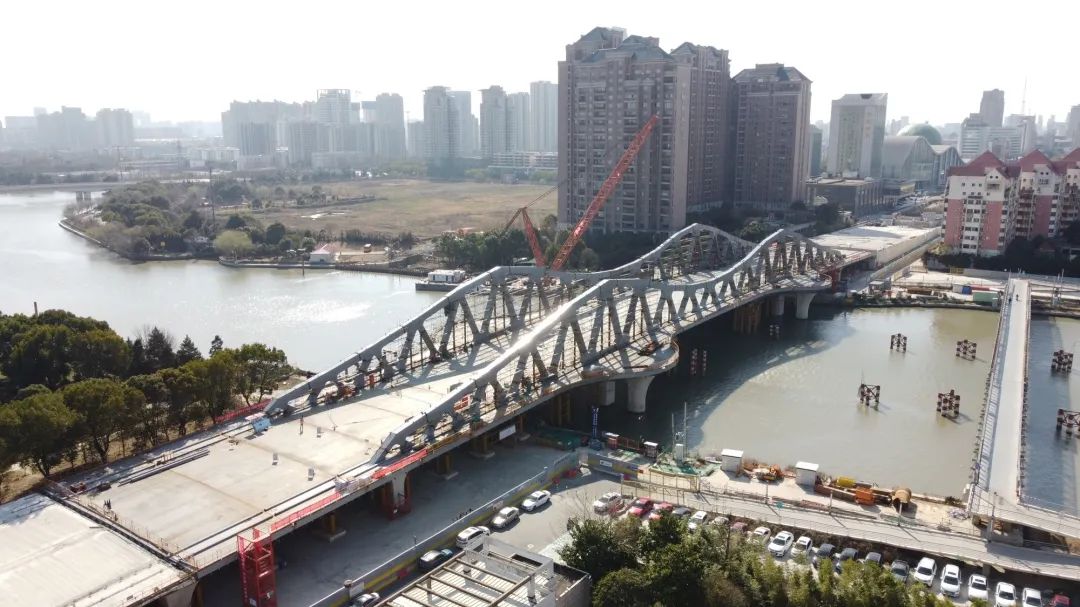 昆山青阳港大桥改造图片